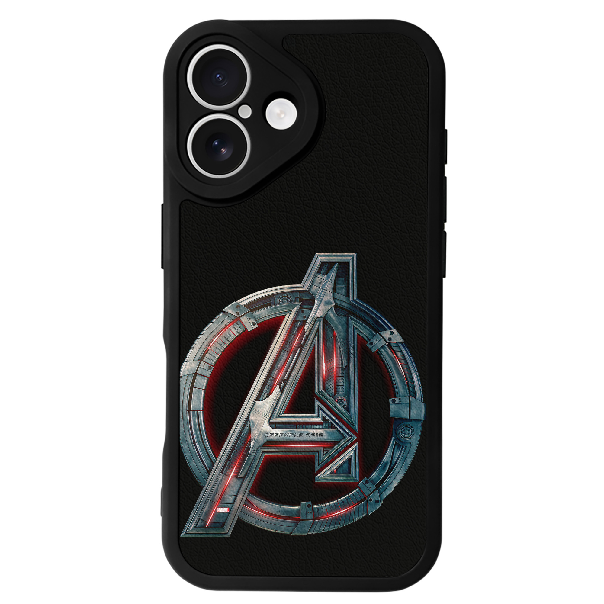 （画像用） アベンジャーズ The Avengers 【iPhone 16シリーズ対応】シリコンスマホケース（レザー調） 材質：シリコン
